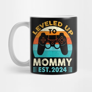 Leveled Up To Mommy Est 2024 First Time Mom 2024 Gamer Mug